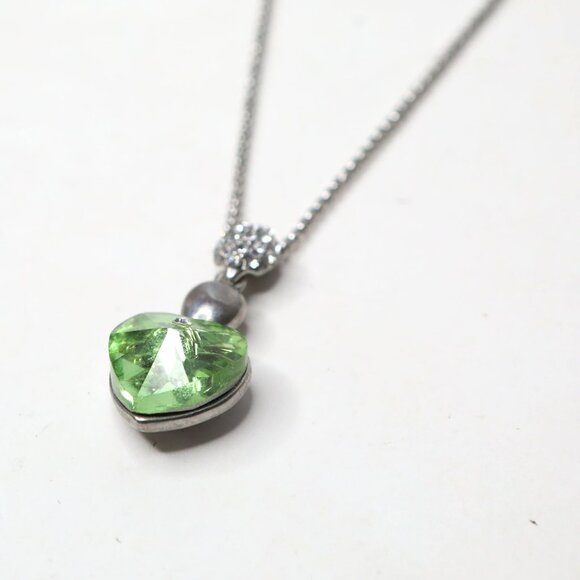 Swarovski Elements Crystal Heart Pendant & Necklace 18KRGP Gold Plated Rhinstone - Picture 11 of 12
